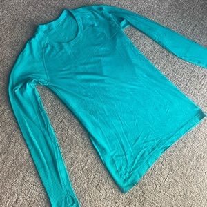 Lululemon Swiftly Long Sleeve Shirt Teal Size 10